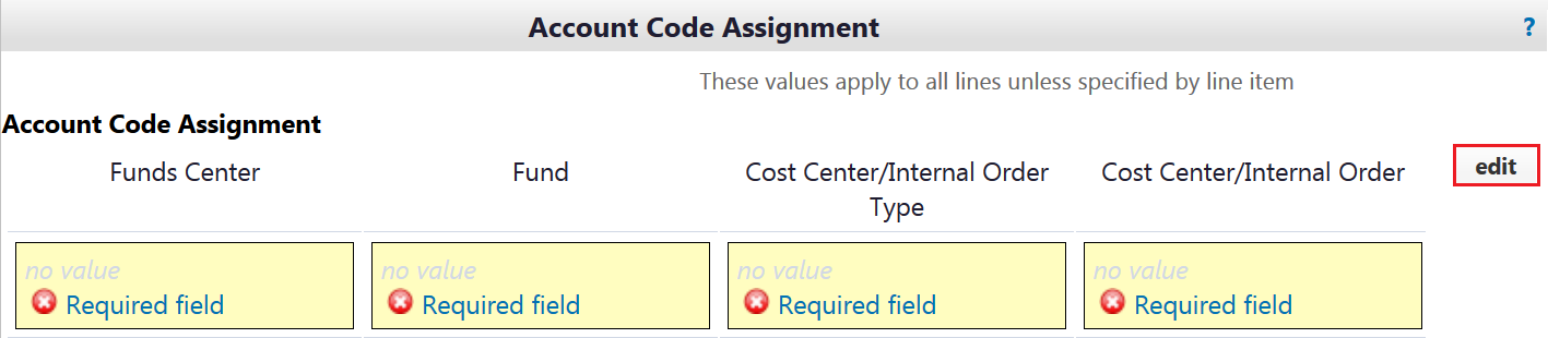 assignment account procedure 2018