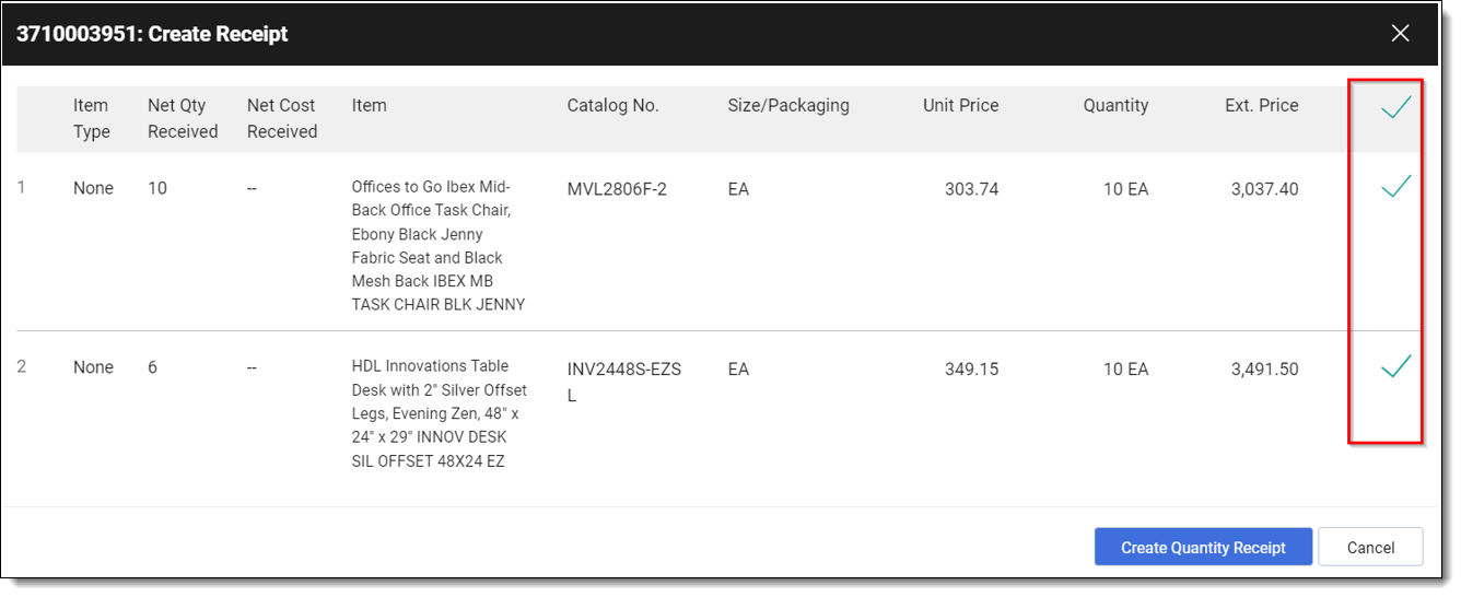 How To Create A Goods Receipt - Procurement Services